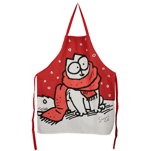 Christmas Simon's Cat Poly Cotton Apron