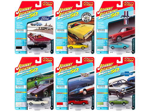 \Classic Gold\" 2019 Set A of 6 Cars Release 1 1/64 Diecast Models by