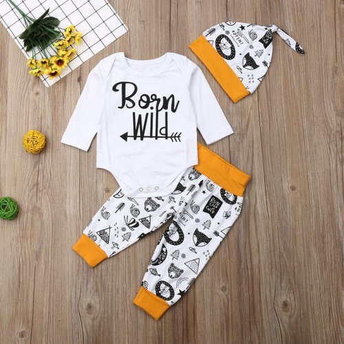 Pudcoco Autumn Newborn kids Baby Boy Girl Clothes