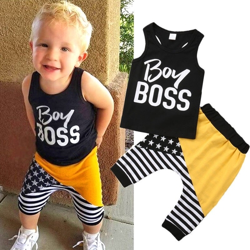 Newborn Infant Baby Boys Summer Casual Clothes