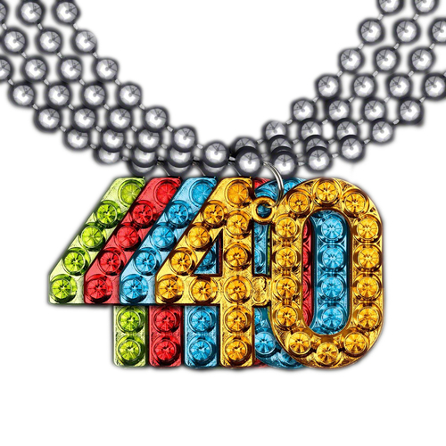 Blinkee CBHBDBNAP-40 40 Charm on Beads Happy Birthday Bead Necklace