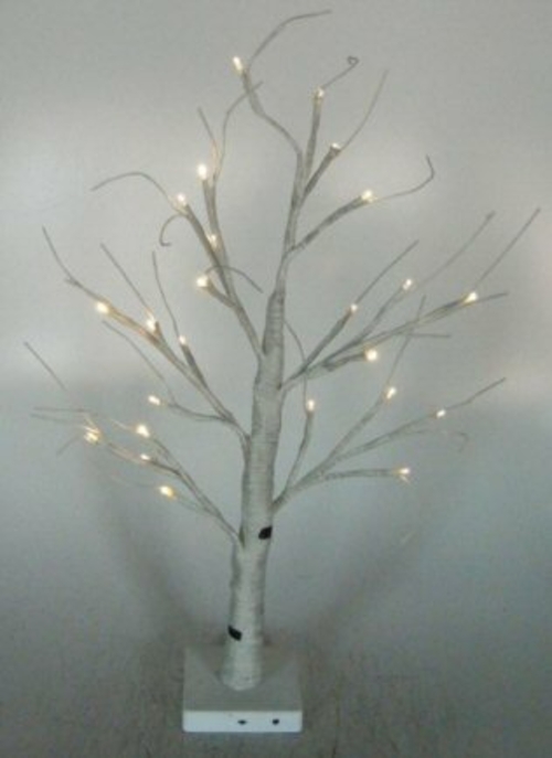 Artificial Decorative LED White Birch Tree