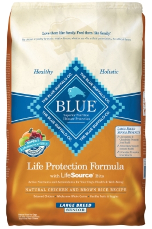 Animal Supply Company BB10524 Blue Senior Dog Chicken & Brown Large Br