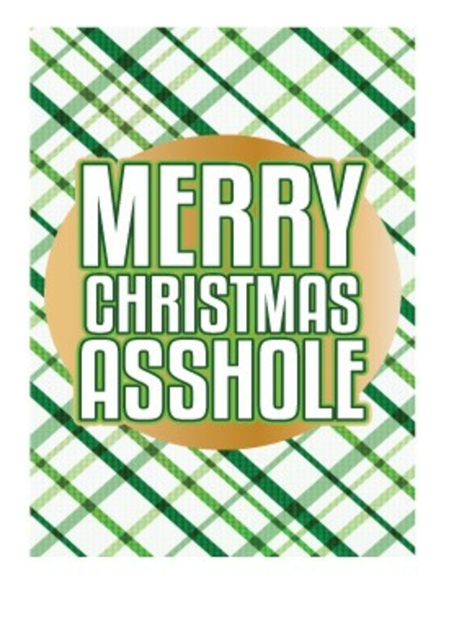 Merry Christmas Asshole Gift Bag