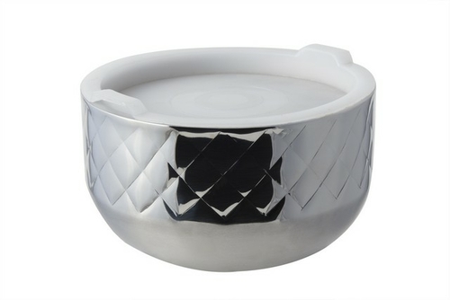 Bon Chef 9318DI 7.12 in. dia. Diamond Collection Cold Wave Bowl with C