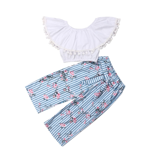 Toddler Baby Girl Outfits 2PCS T-shirt+Pants Set