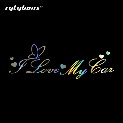 Rylybons Funny I Love My Car Sticker For Auto