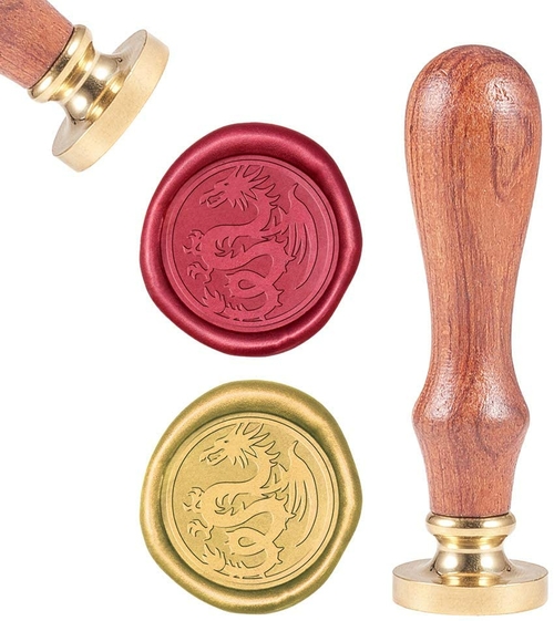 Sealing Wax Stamps Dragon Retro Wood Stamp Wax Seal