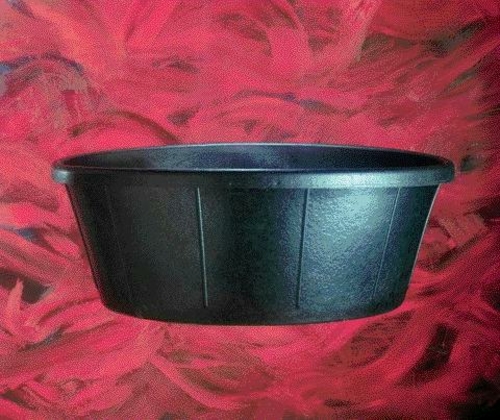 Fortex Industries Inc Cr850 Rubber Tub- Black 15 Gallon - CR850 BLACK