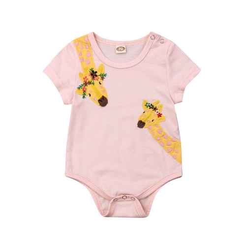 Toddler Baby Girls Cartoon Romper Bodysuit
