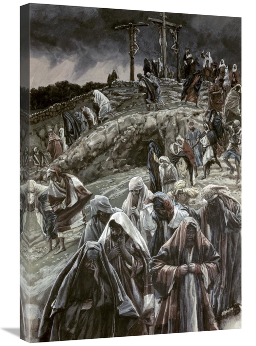 Global Gallery GCS-280455-30-142 30 in. People Smote Their Breasts at 