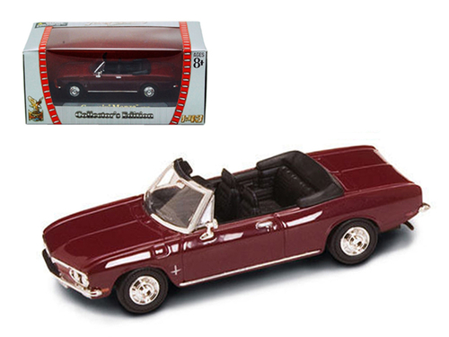 1969 Chevrolet Corvair Monza Burgundy 1/43 Diecast Model Car by Road