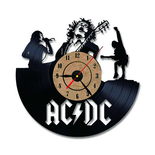 ACDC BAND HANDMADE VINYL RECORD WALL CLOCK