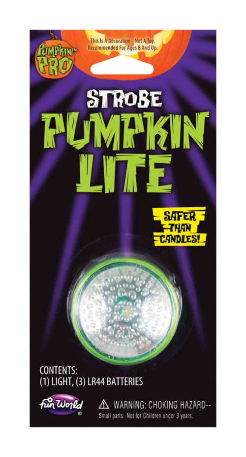 Fun World 9436627 Pumpkin PRO Strobe Lite Lighted Pumpkin Accessory  W