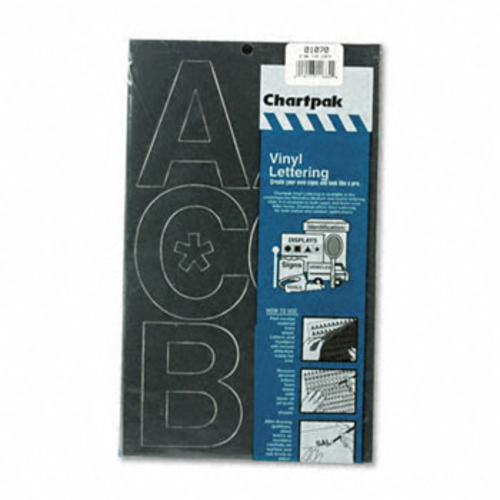 Chartpak-Pickett 01070 Press-On Vinyl Self Adhesive Uppercase Letters-