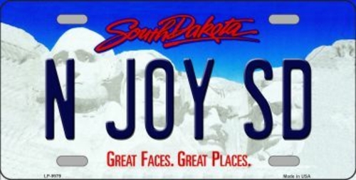 Smart Blonde LP-9979 N Joy SD South Dakota Background Novelty Metal Li