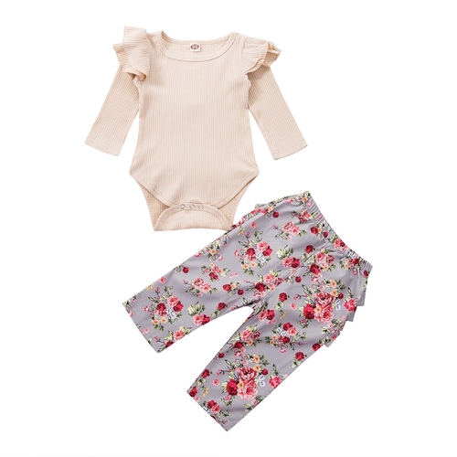 Baby Floral Outfits Toddler Babies Girl Long