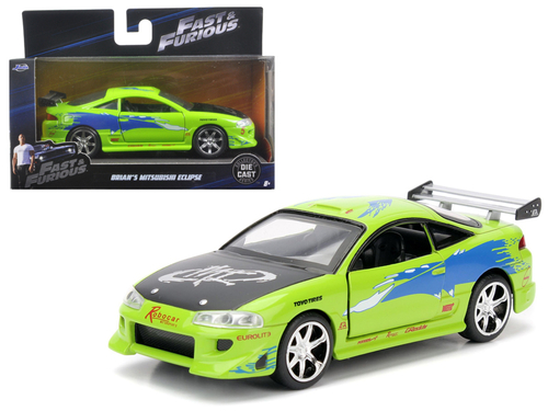 Brian\'s 1995 Mitsubishi Eclipse Green \Fast & Furious\" Movie 1/32