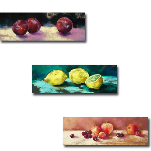 Artistic Home Gallery 1236O450SAG Plums, Lemons, Cherries & Ap