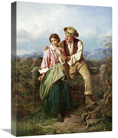 Global Gallery GCS-266869-22-142 22 in. Rustic Courtship Art Print - W