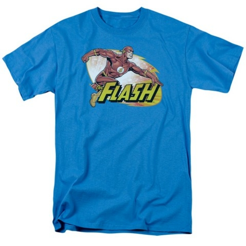 Trevco Jla-Flash Zoom Short Sleeve Adult 18-1 Tee- Turquoise - 3X