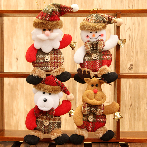 1/4Pcs Creative Cartoon Christmas Doll Hanging