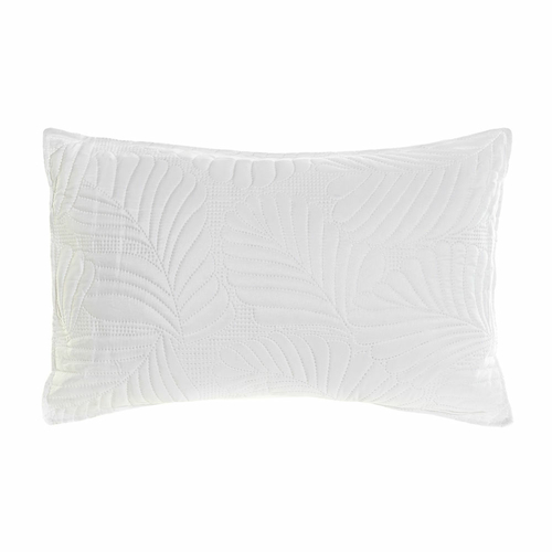 Cushion DKD Home Decor 8424001814633 White Rectangular Flowers 60 x 10