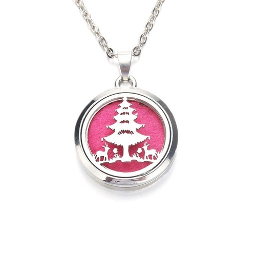 Christmas tree Aroma Diffuser Necklace Perfume