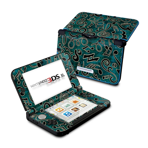 DecalGirl N3DX-MUSICN Nintendo 3DS XL Skin - Music Notes