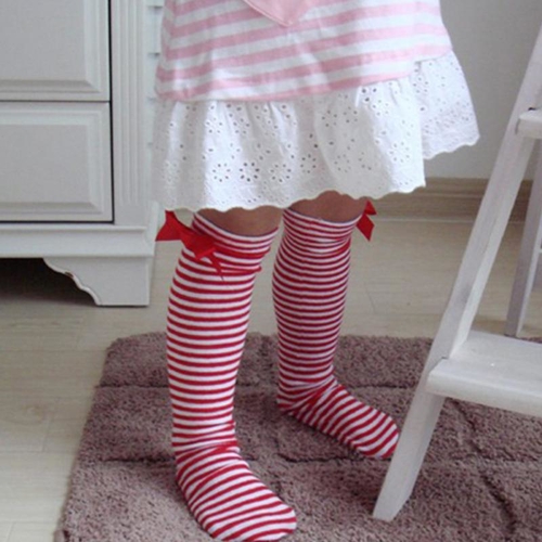 Newborn Baby Girls Socks Classic Stripe Autumn