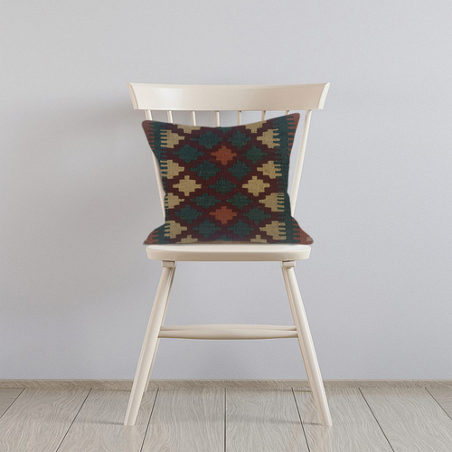 Kilim Handwoven Cocoa Brown Cushion Cover