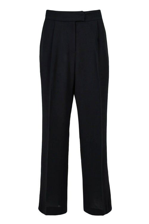 Adrianna Papell Mid Waist Solid Crepe Pants