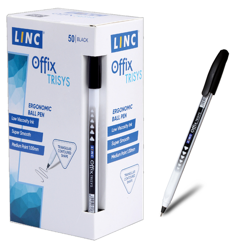 DDI 2347811 LINC 'Offix' Ergonomic Ball Point Pens - Black C