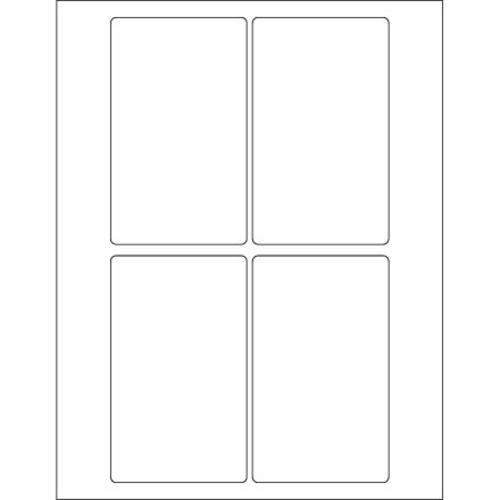 Box Partners LL117 3 x 5 in. White Rectangle Laser Labels - Pack of 40