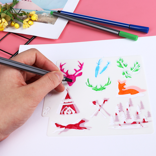 DIY Craft Embossing Paper Card Template Hollow