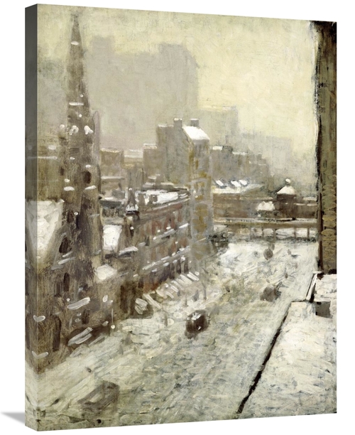 Global Gallery GCS-267876-30-142 30 in. Winter in the City Art Print -