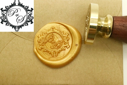 Initials Wax Seal Stamp Personalized Monogram Custom wedding seals