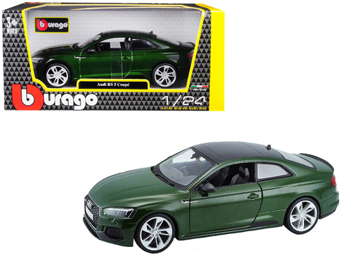 Audi RS 5 Coupe Metallic Green Metallic with Black Top 1/24 Diecast
