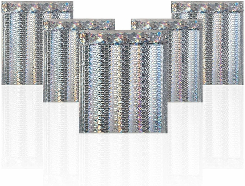 Pack of 10 Holographic Bubble Mailers 8.5 x 11 Glamour Padded