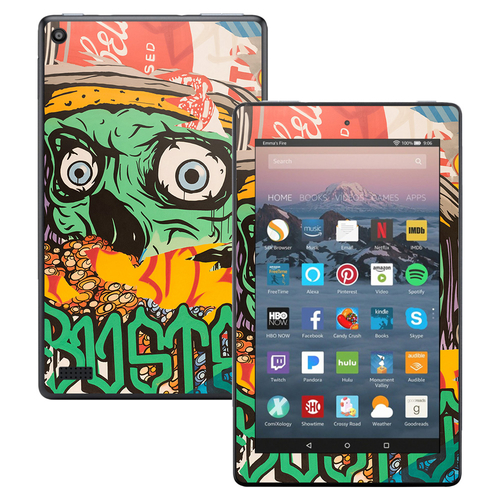 MightySkins AMKF717-Zombie Attack Skin for Amazon Kindle Fire 7 2017 -