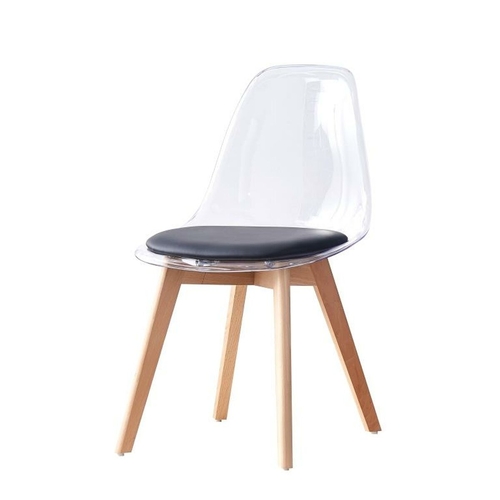 Dining Chair DKD Home Decor Black Multicolour Natural 30 x 40 cm 54 x