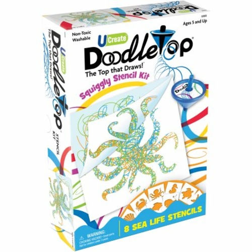 University Games UNV60608 Doodletop Sea Life Stencil Kit