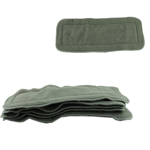 5Pcs 4 layers Bamboo Charcoal Inserts Cloth Diaper