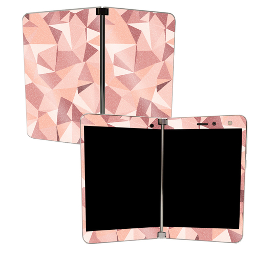 MightySkins GL-MISURDUO-Mosaic Rose Glossy Glitter Skin for Microsoft 