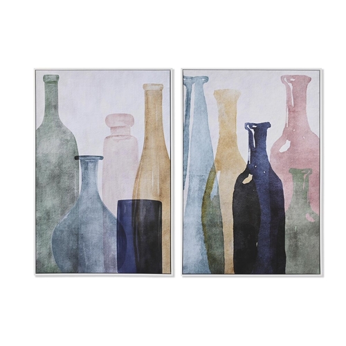 Painting DKD Home Decor 83 x 4,5 x 123 cm Vase Scandinavian (2 Units)