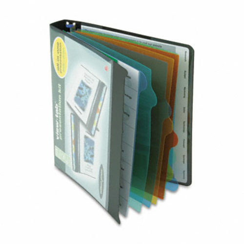 Wilson Jones 55095 View-Tab Round Ring Presentation Binder  8-Tab Styl