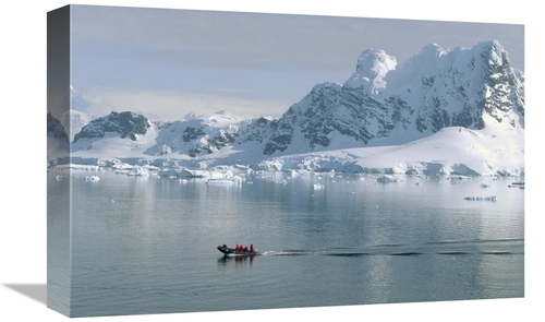 Global Gallery GCS-452374-1218-142 12 x 18 in. Tourists in Zodiac Boat