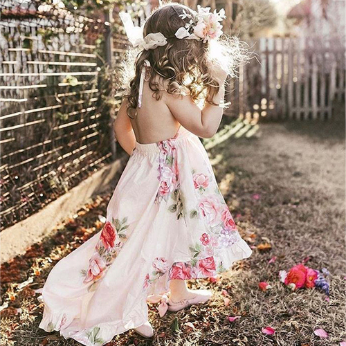 Fashion Toddler Kids Baby Girl Dress Floral