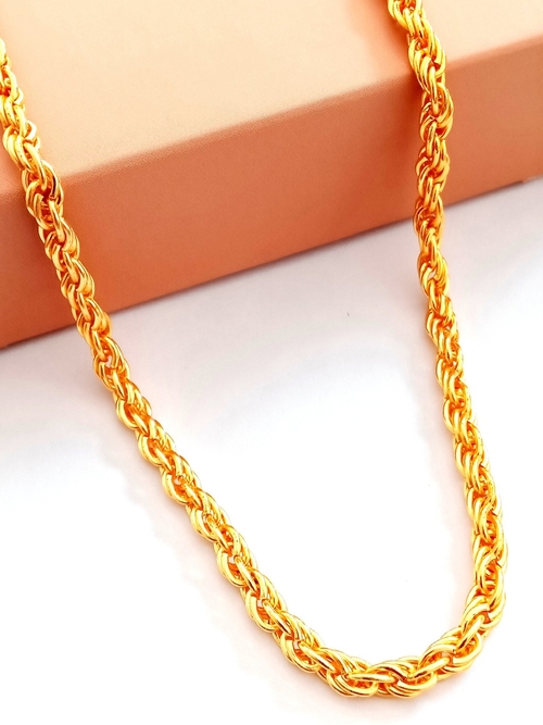 Golden Gold Plated Chains Handmade Design