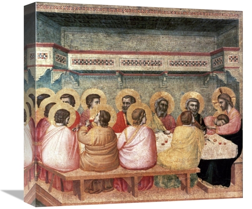 Global Gallery GCS-277725-16-142 16 in. Last Supper Art Print - Giotto